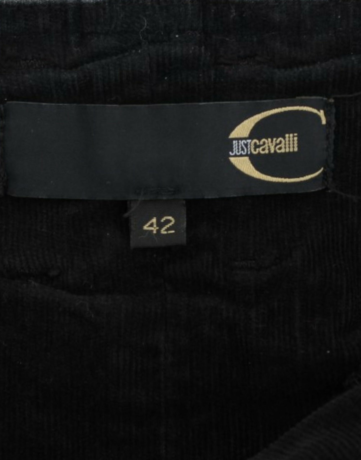 Cavalli – Schwarzer Cord-Bleistiftrock