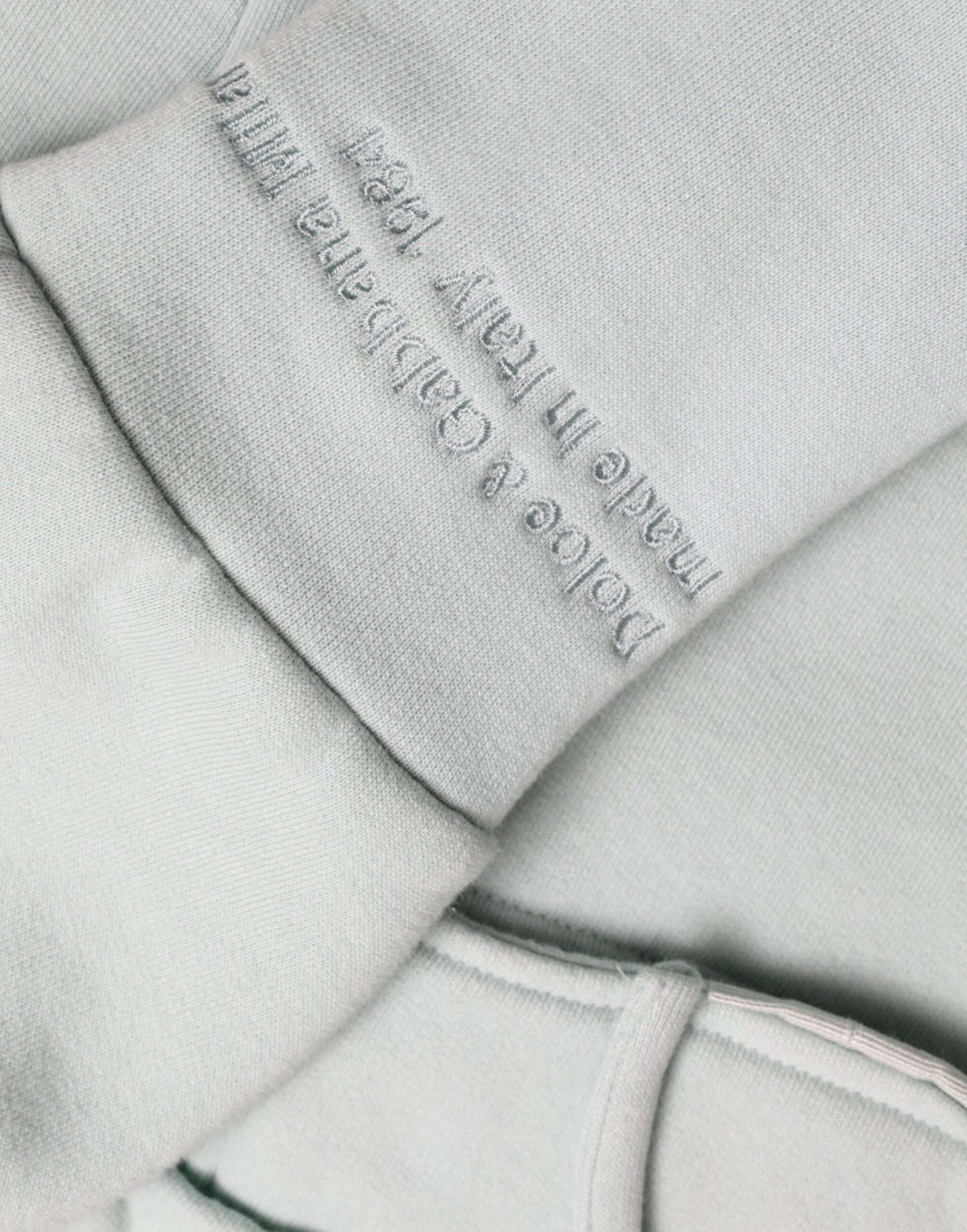 Pull à poches en coton vert menthe Dolce &amp; Gabbana