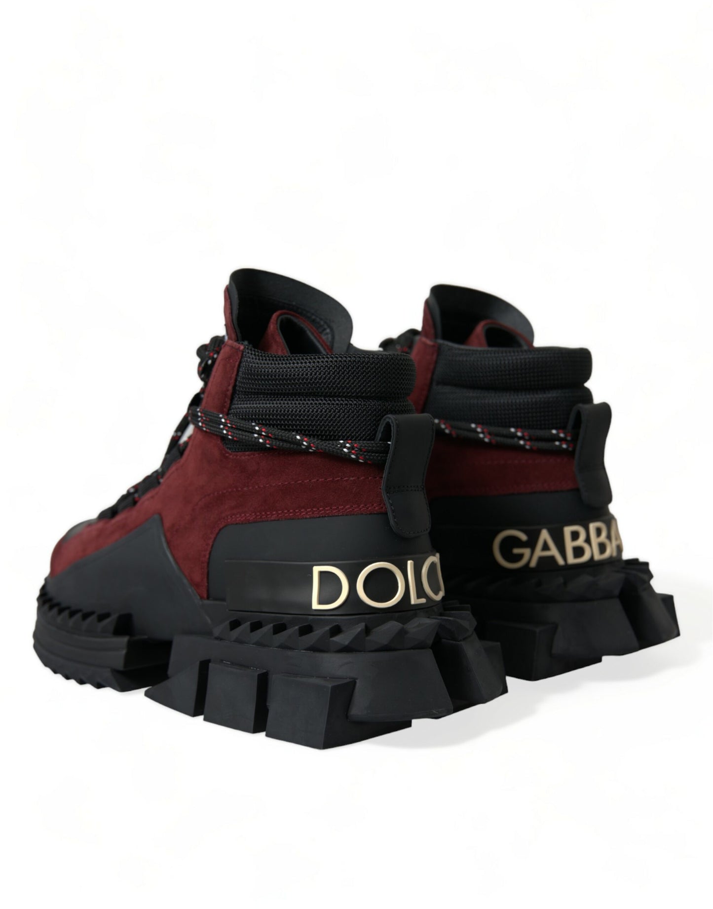 Baskets montantes Dolce &amp; Gabbana Super King bordeaux pour homme