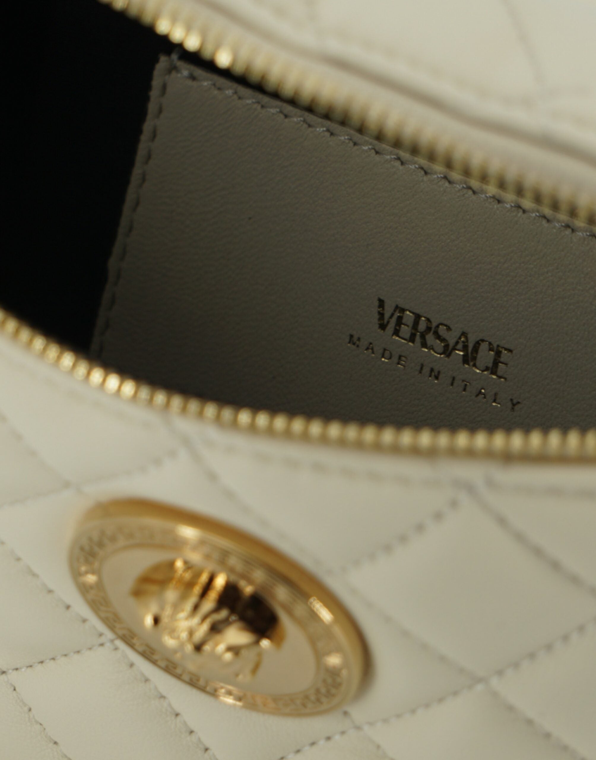 Sac banane élégant en cuir d'agneau blanc
