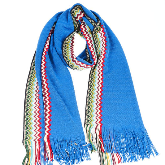 Missoni Blauer Wollschal für Herren