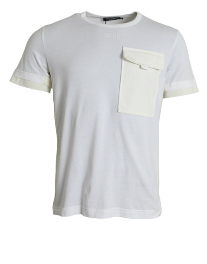 T-shirt à manches courtes en coton blanc Dolce &amp; Gabbana