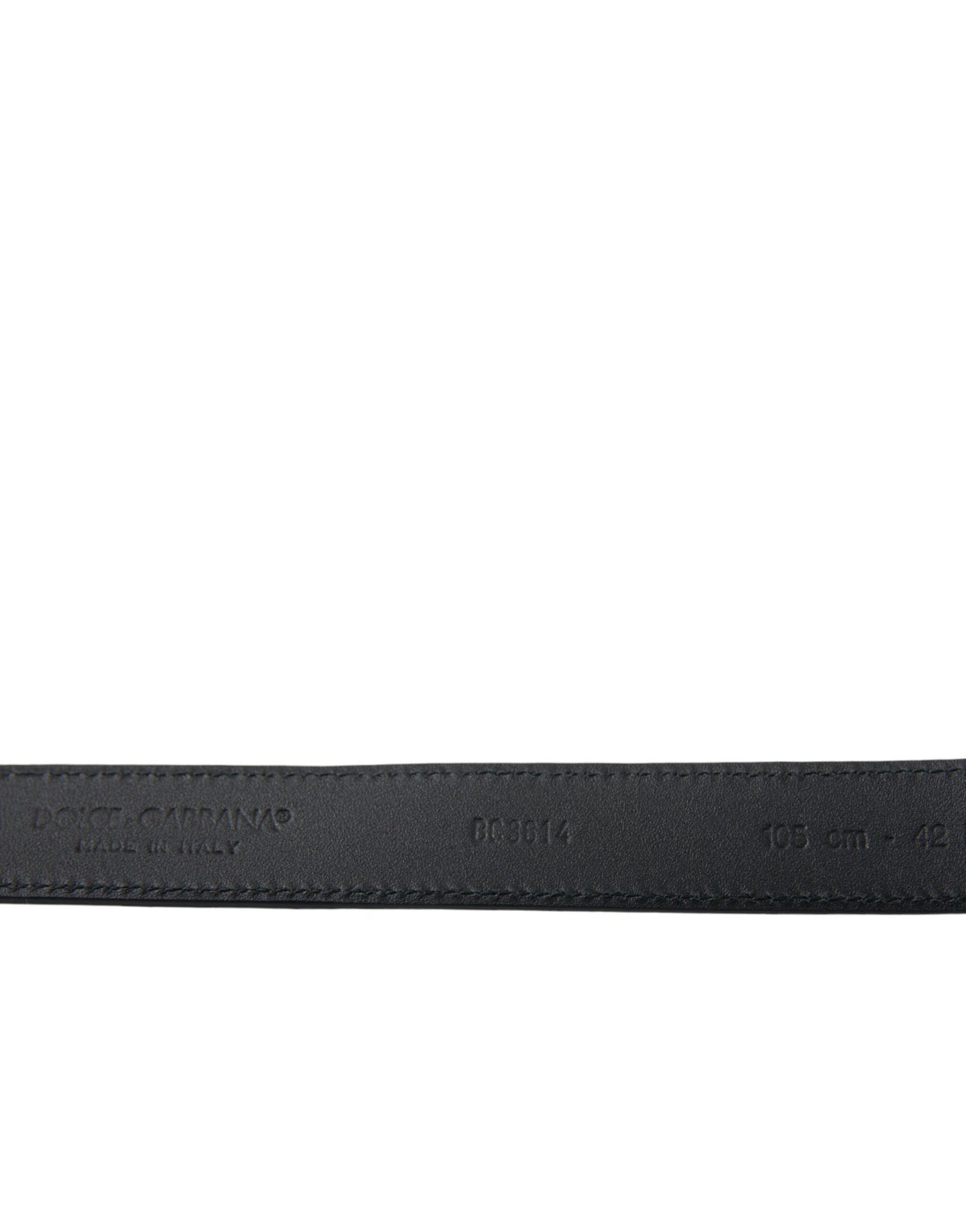 Ceinture Dolce &amp; Gabbana en daim bleu avec boucle en métal doré