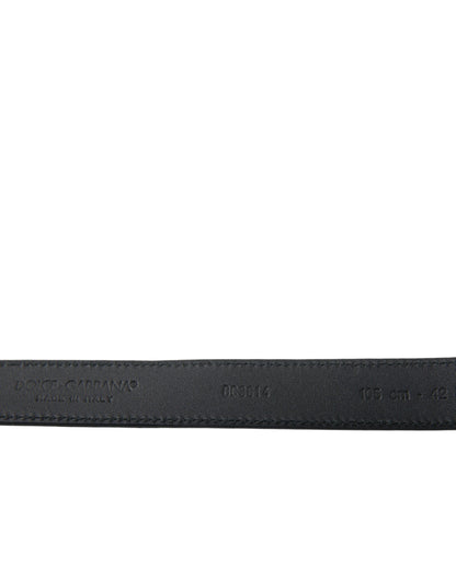 Ceinture Dolce &amp; Gabbana en daim bleu avec boucle en métal doré