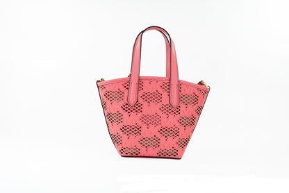 Sac bandoulière 2-en-1 zippé en cuir rose thé Michael Kors Kimber