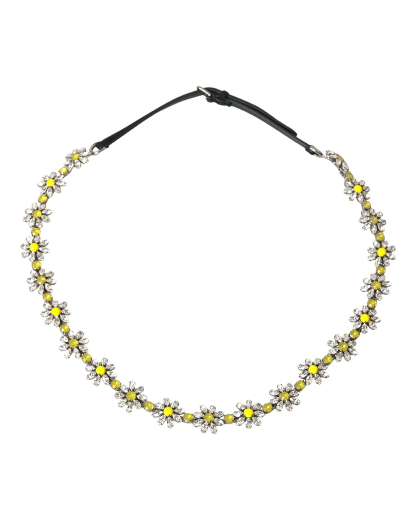 Ceinture Dauphine en cristal et marguerite noire Dolce &amp; Gabbana