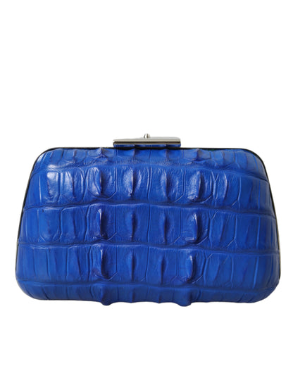 Balenciaga – Umhängetasche aus exotischem Leder in Blau