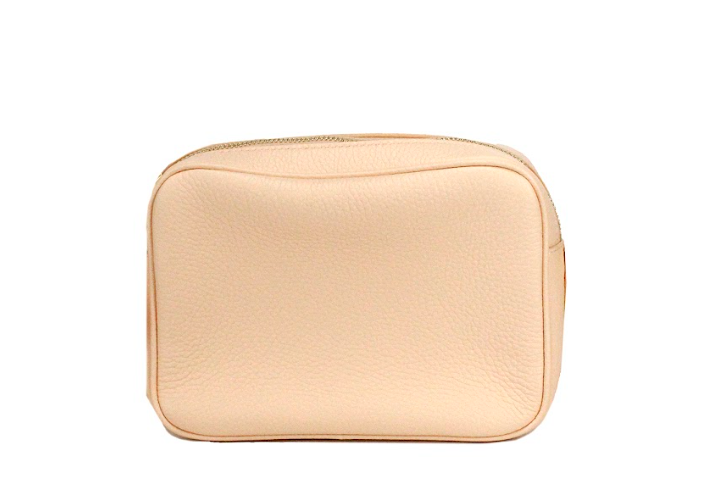Petit sac bandoulière pour appareil photo en cuir grainé rose pêche Burberry