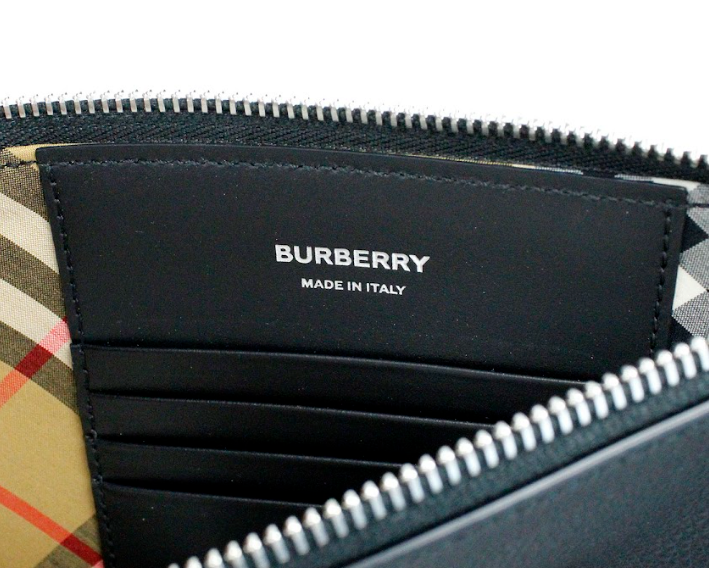 Burberry Peyton Monogram Schwarze Ledertasche Umhängetasche