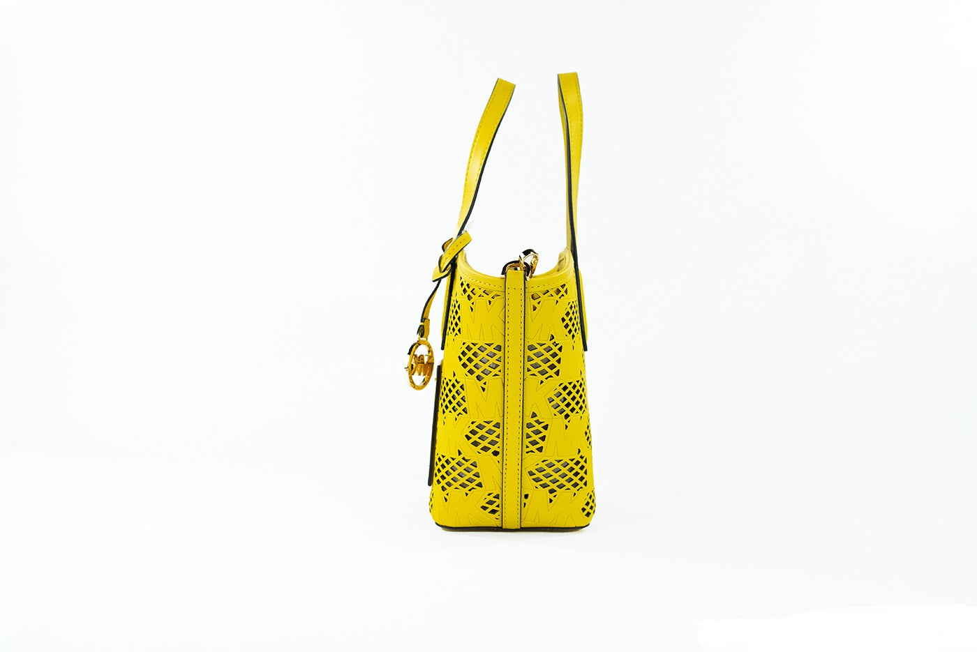 Sac bandoulière 2-en-1 zippé en cuir jonquille Michael Kors Kimber, petit modèle