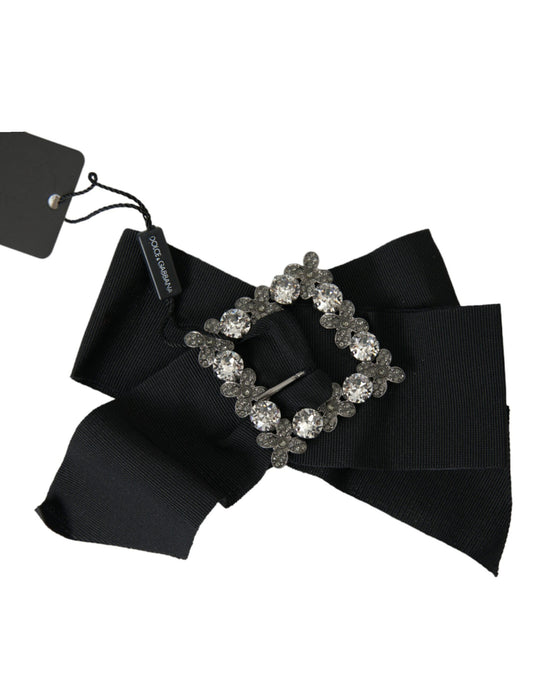 Pince à cheveux Dolce &amp; Gabbana ornée de cristaux Swarovski noirs