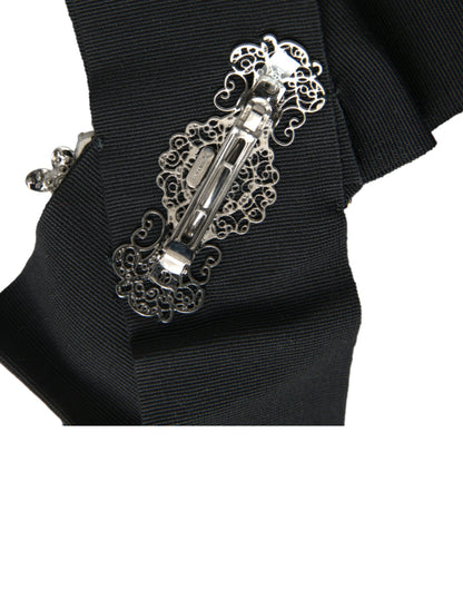 Pince à cheveux Dolce &amp; Gabbana ornée de cristaux Swarovski noirs
