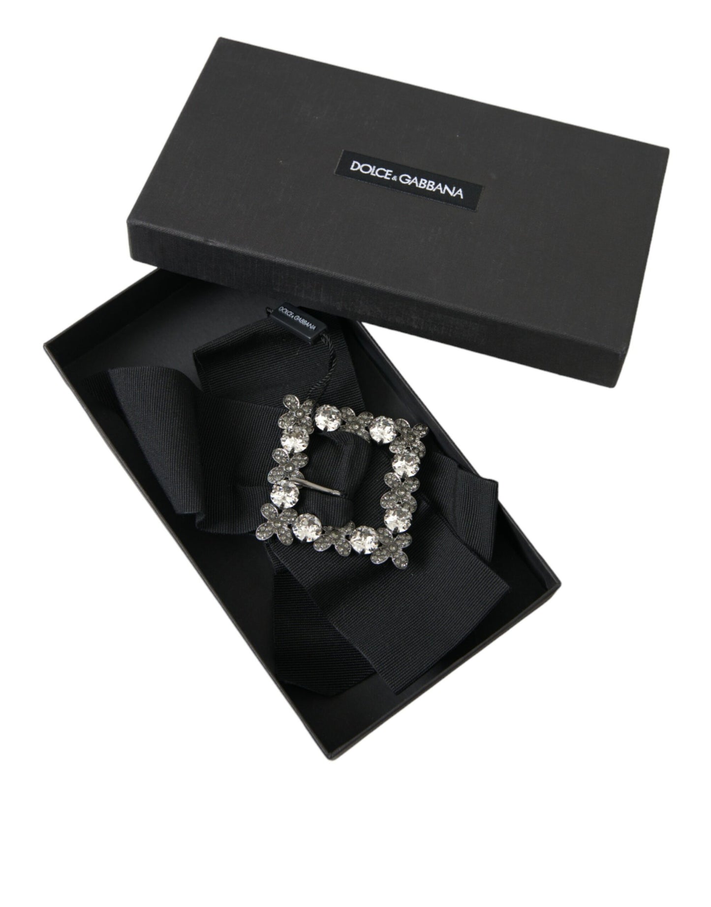 Pince à cheveux Dolce &amp; Gabbana ornée de cristaux Swarovski noirs