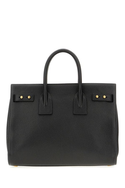 Saint Laurent Sac De Jour Handtasche aus schwarzem Kalbsleder