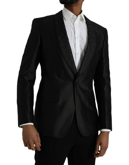 Blazer simple boutonnage noir MARTINI de Dolce &amp; Gabbana