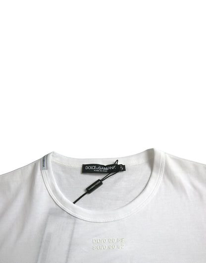 T-shirt à manches courtes en coton blanc Dolce &amp; Gabbana