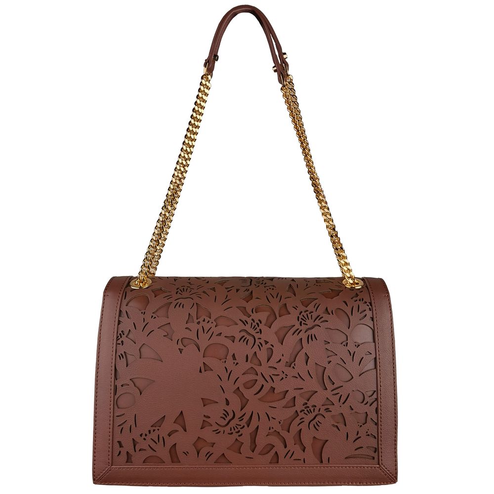 Sac bandoulière Baldinini Trend en cuir de veau marron pour femme