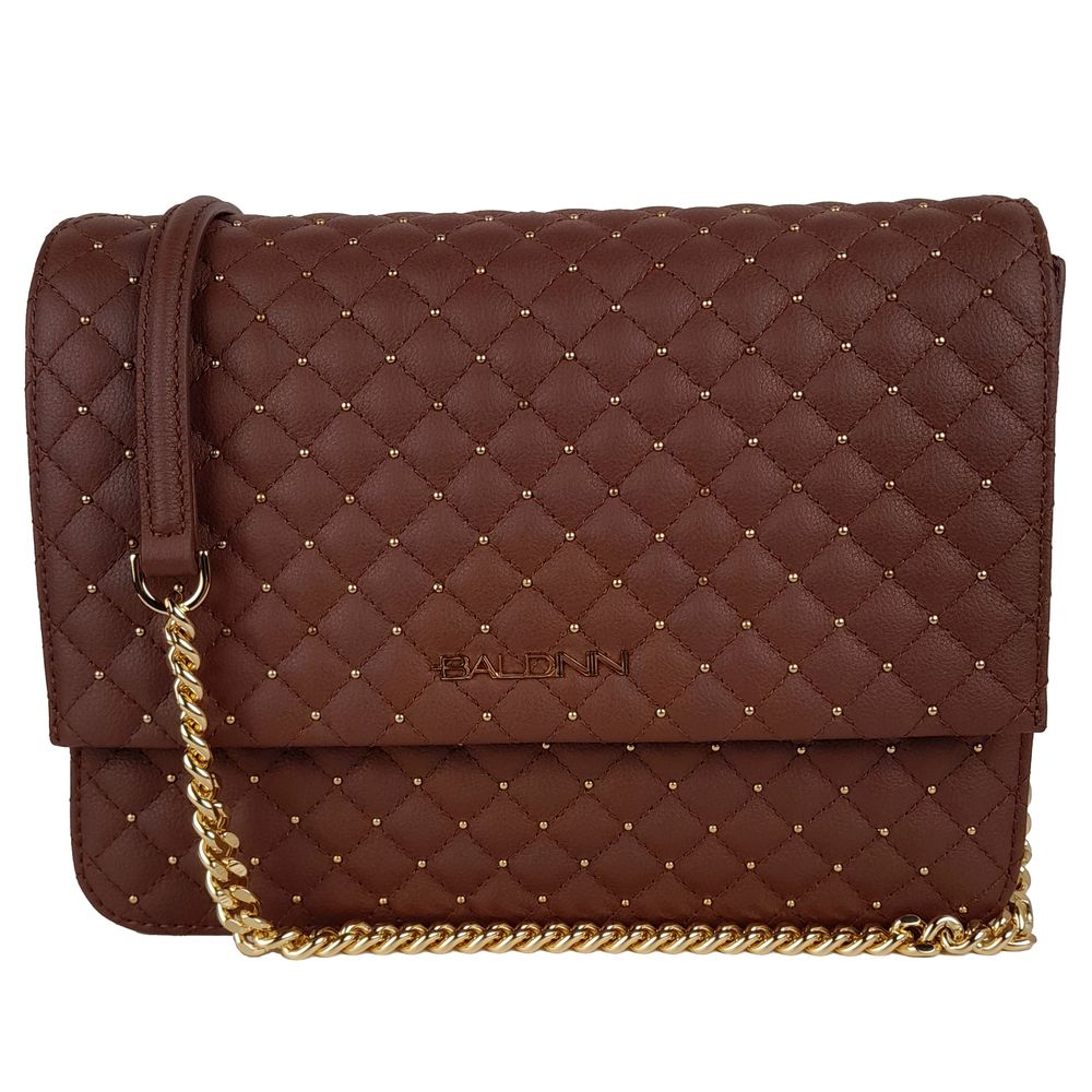 Sac bandoulière Baldinini Trend en cuir de veau marron pour femme
