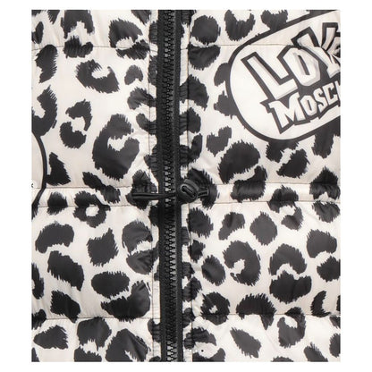 Doudoune à imprimé léopard chic Love Moschino