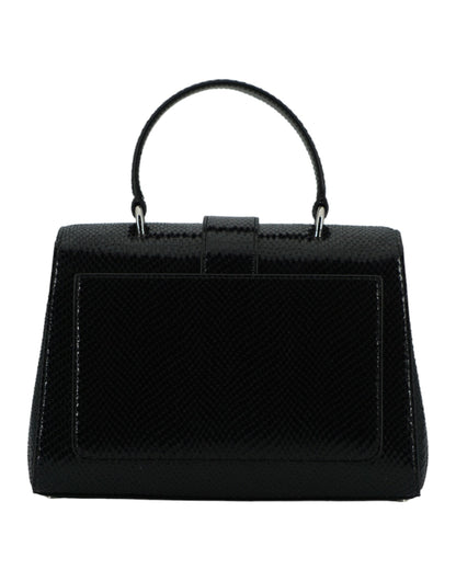 Jimmy Choo – Schwarze Umhängetasche aus Leder mit Tragegriff