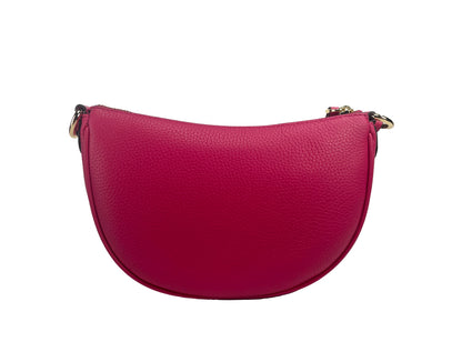 Petit sac bandoulière demi-lune rose Michael Kors Dover