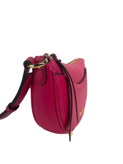 Petit sac bandoulière demi-lune rose Michael Kors Dover