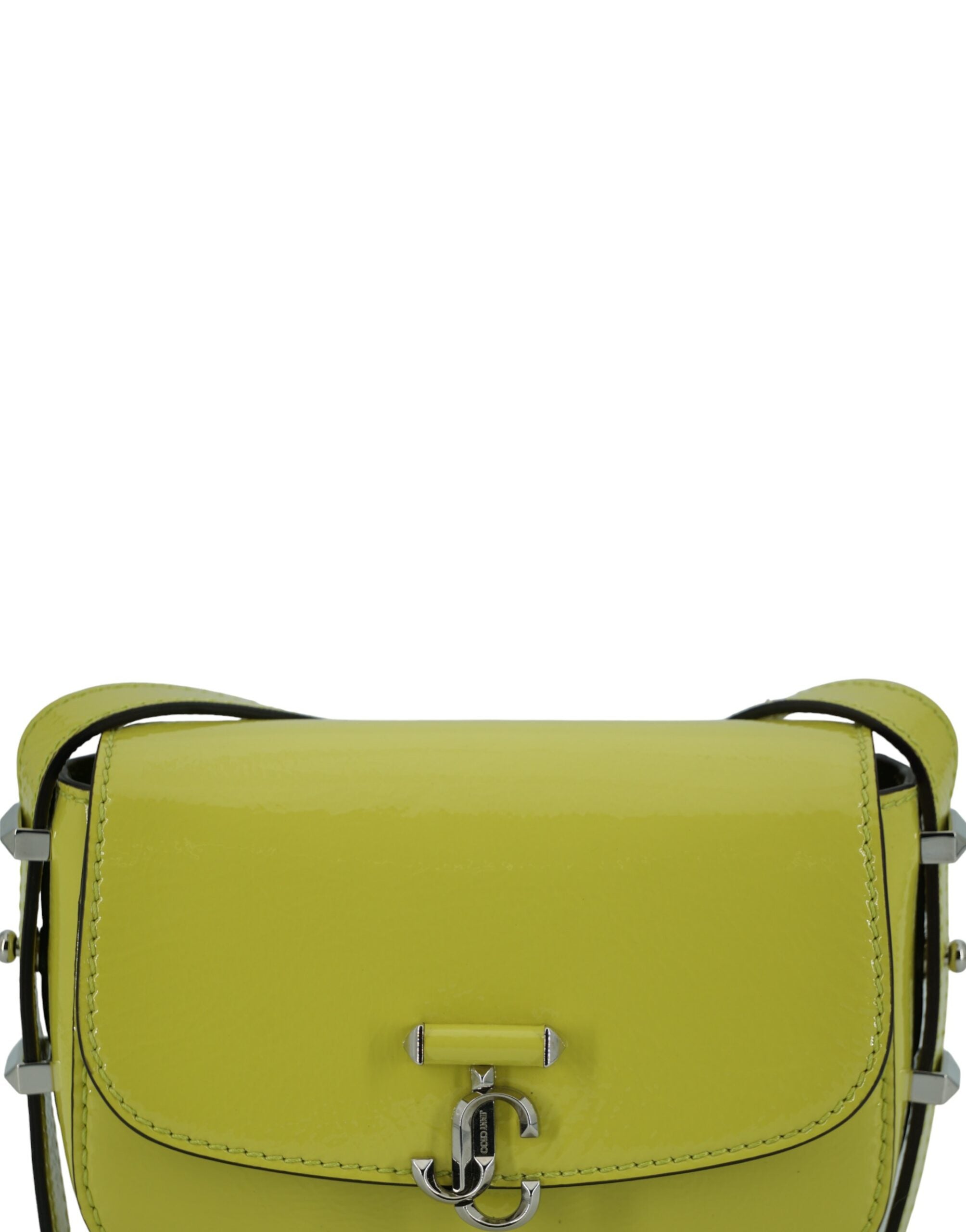 Petit sac à bandoulière en cuir jaune citron