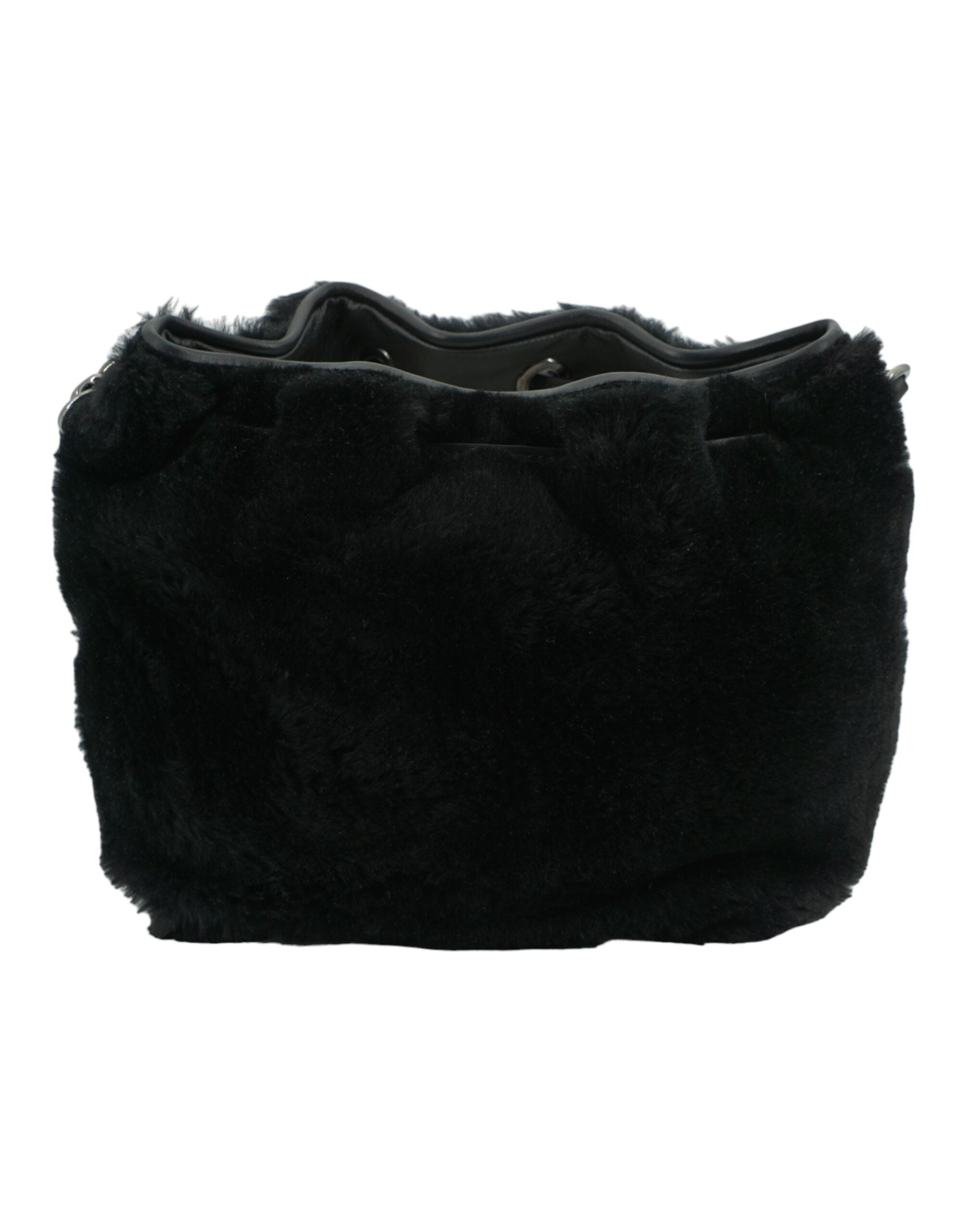 Sac à main et sac porté épaule en cuir noir avec poignée supérieure