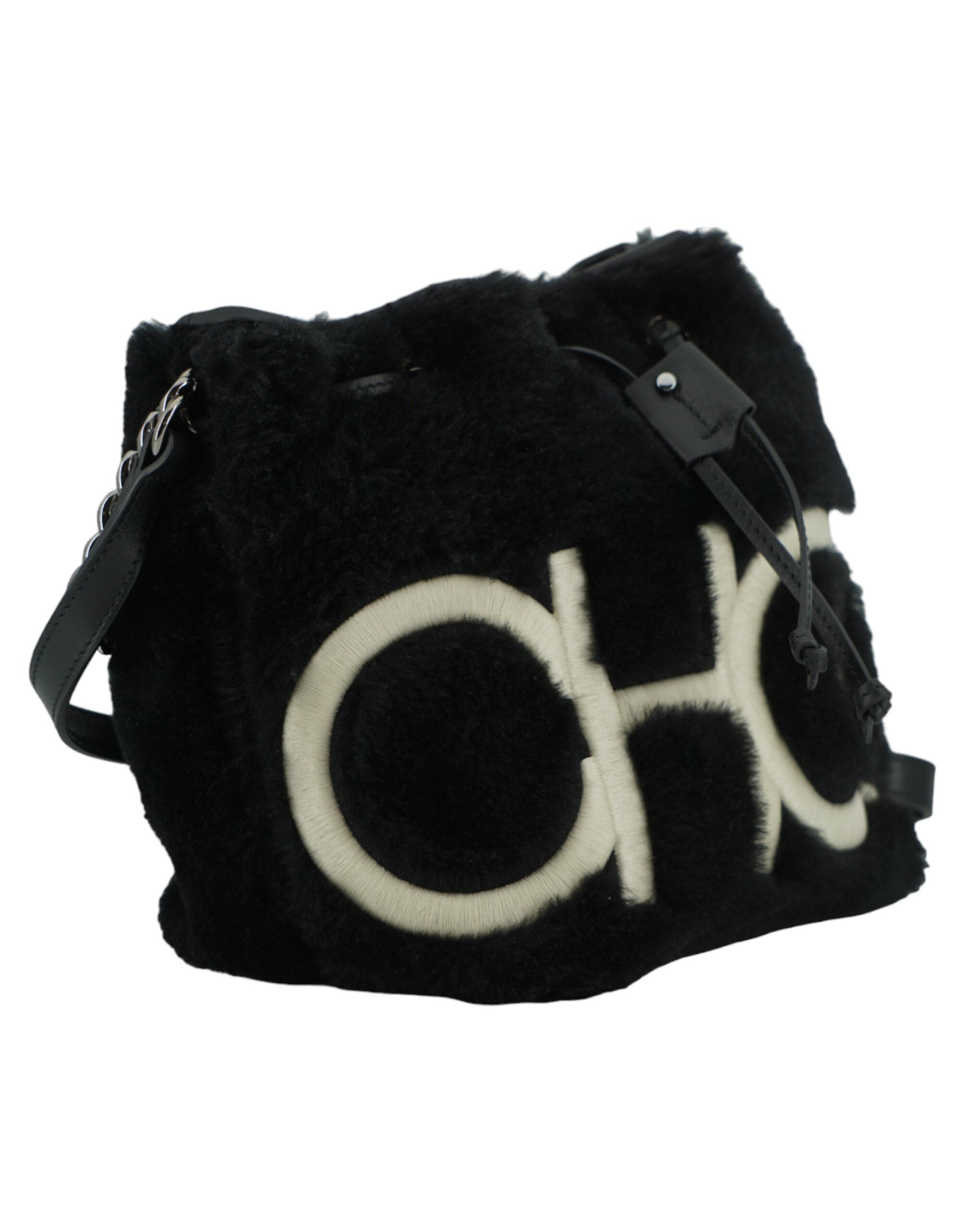 Sac à main et sac porté épaule en cuir noir avec poignée supérieure