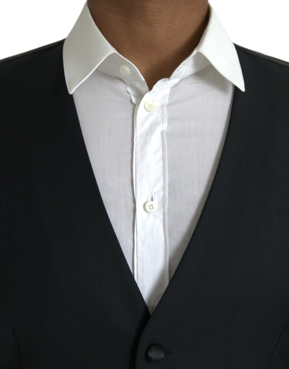 Robe gilet en laine noire Dolce &amp; Gabbana
