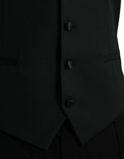 Robe gilet en laine noire Dolce &amp; Gabbana
