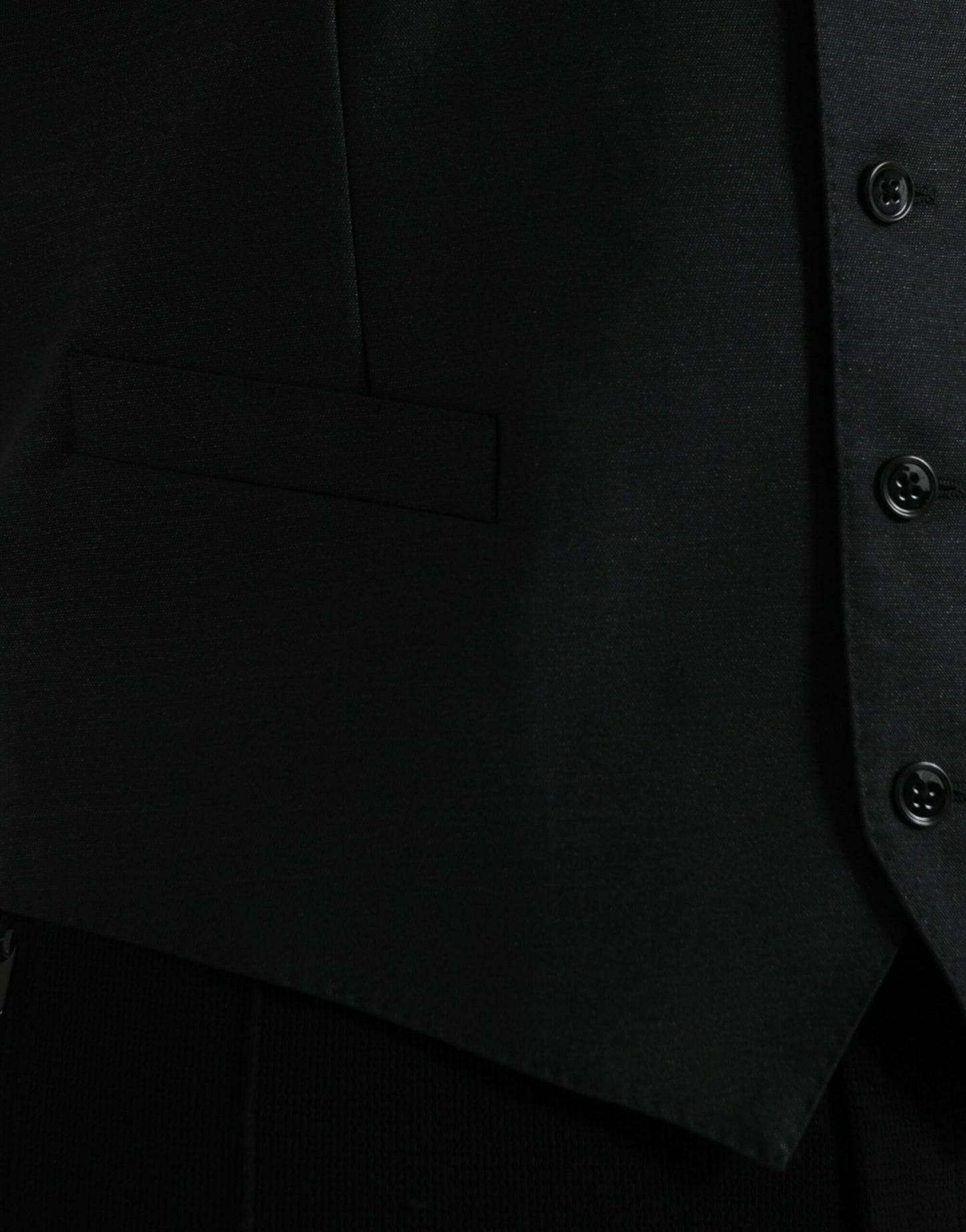 Robe gilet en laine noire Dolce &amp; Gabbana
