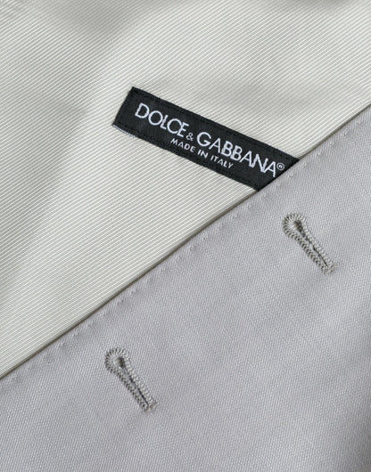 Gilet de soirée en laine gris clair Dolce &amp; Gabbana