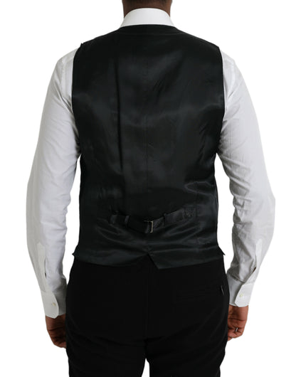 Dolce &amp; Gabbana Robe gilet en coton noir Gilet formel