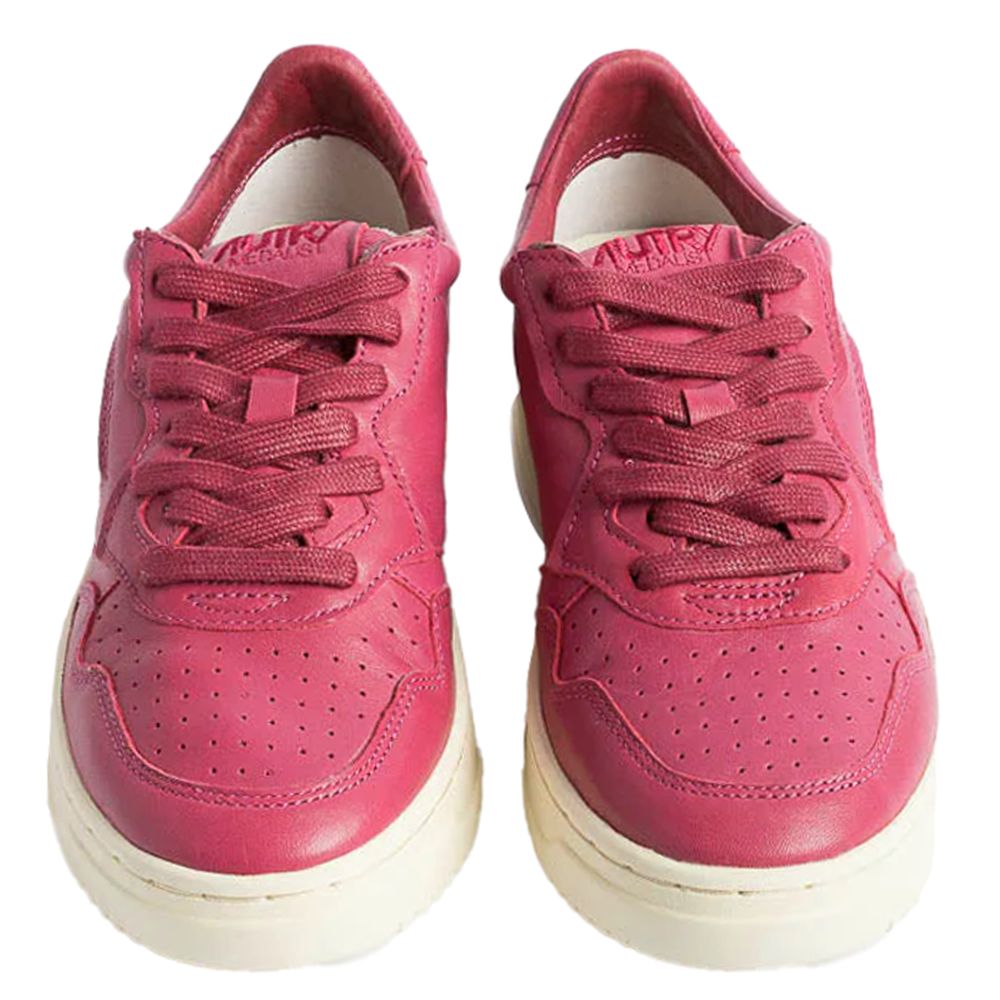 Baskets Autry en cuir de chèvre fuchsia pour femme