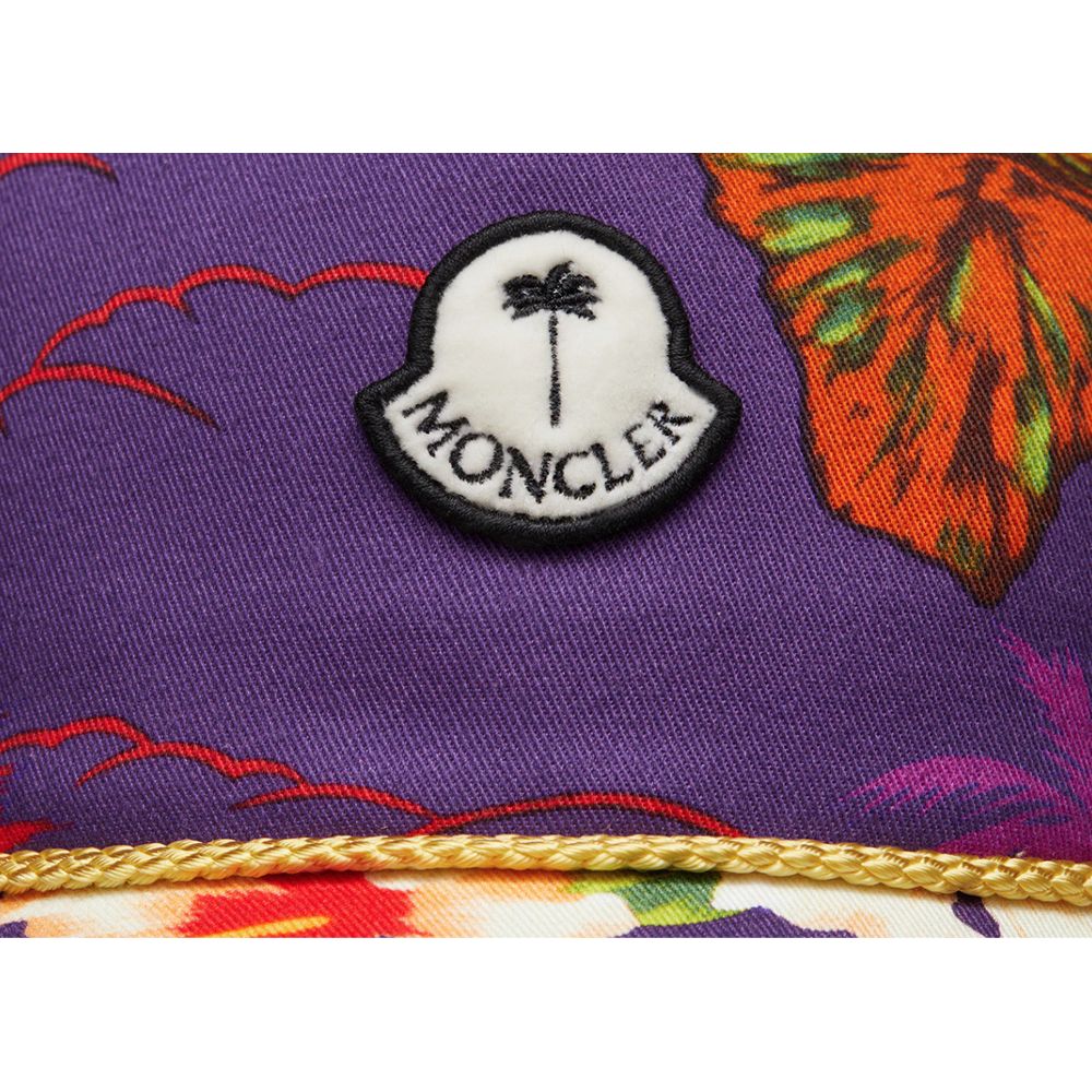 Moncler x Palm Angels Lila Baumwollmütze für Herren