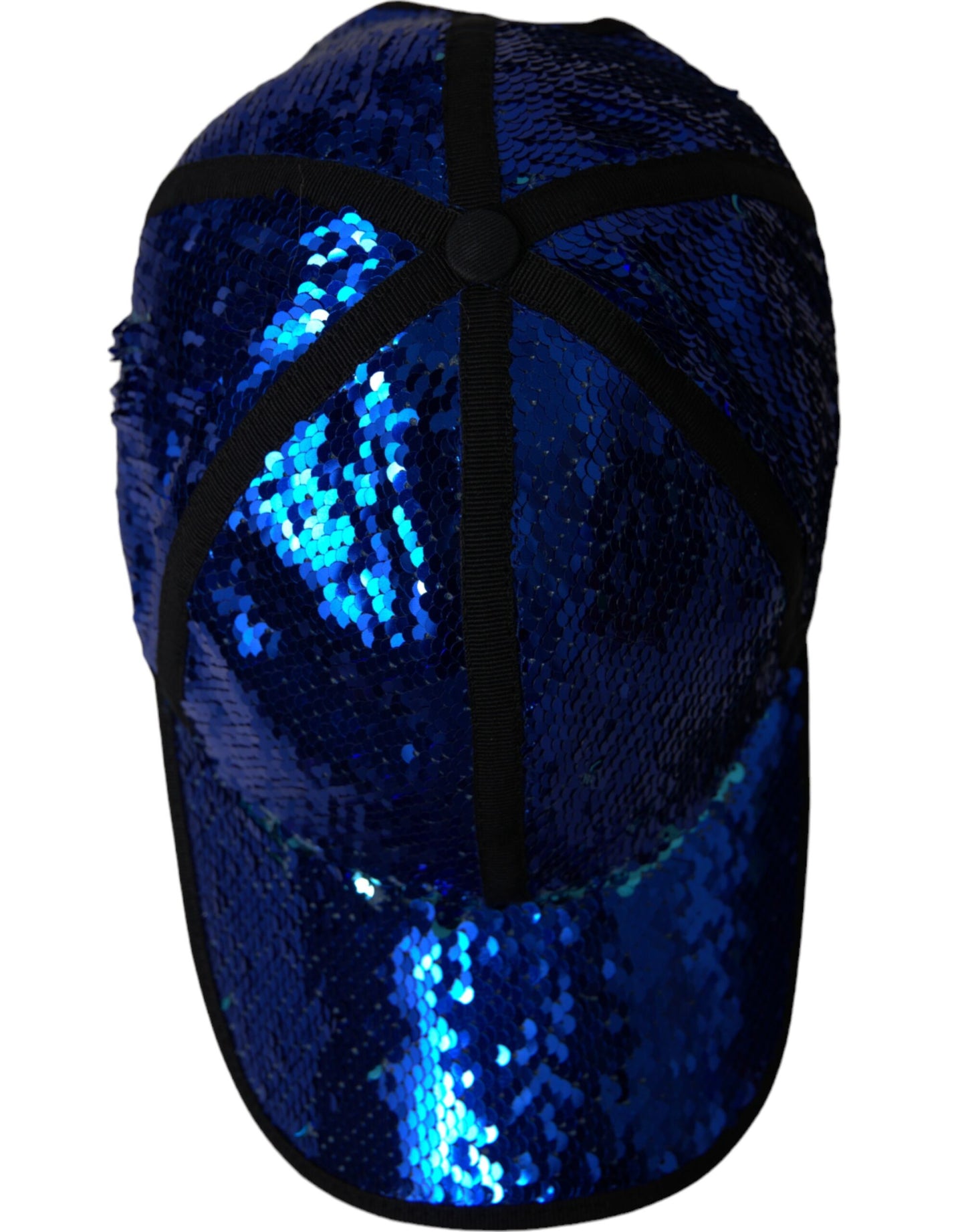 Casquette de baseball à sequins bleu royal Dolce &amp; Gabbana pour homme