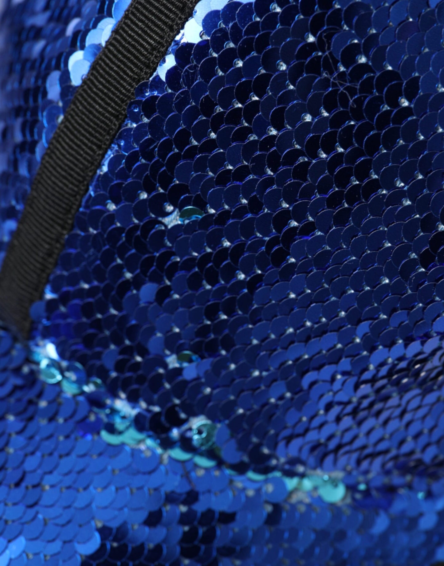 Casquette de baseball à sequins bleu royal Dolce &amp; Gabbana pour homme