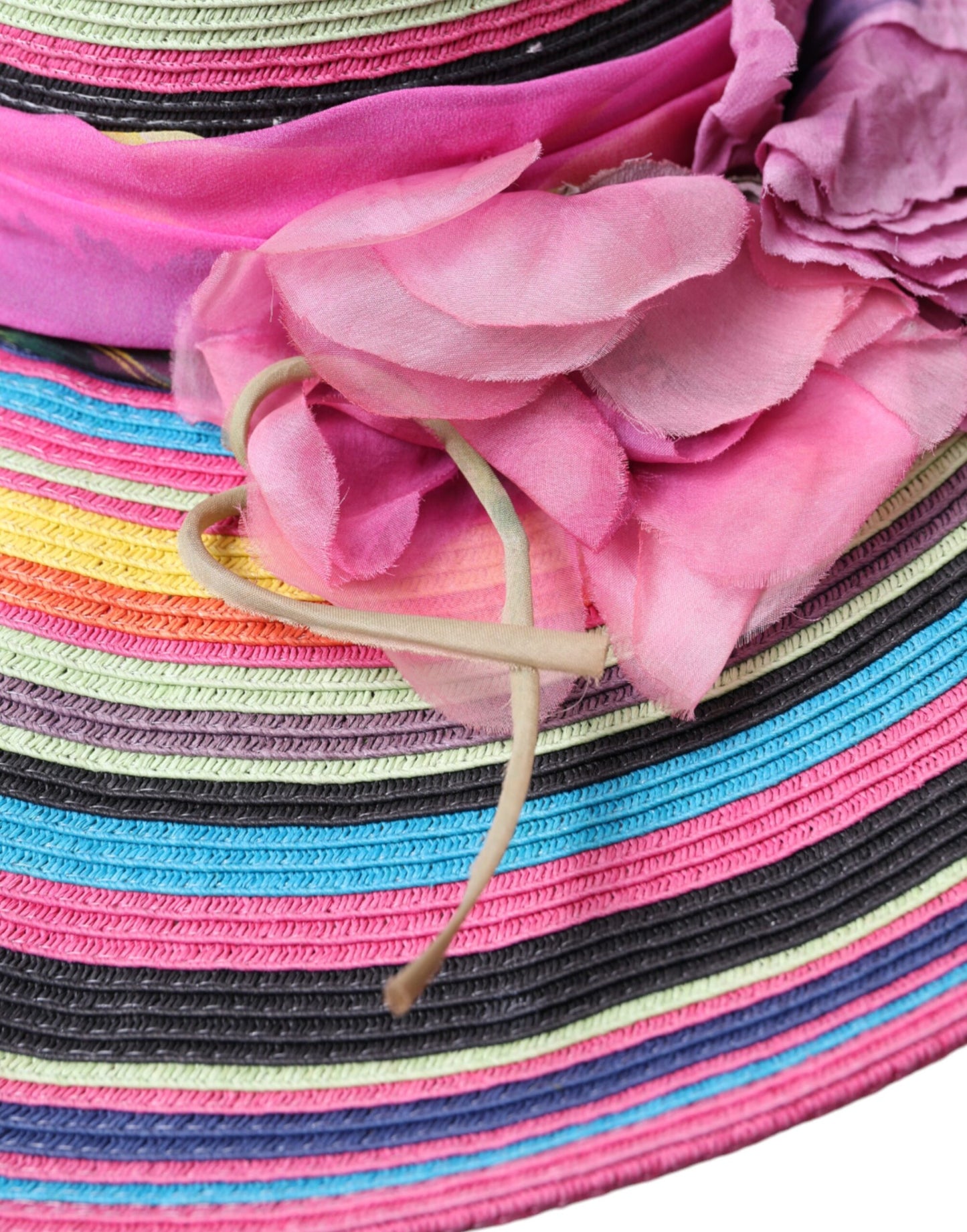 Chapeau souple à large bord fantaisie multicolore Dolce &amp; Gabbana