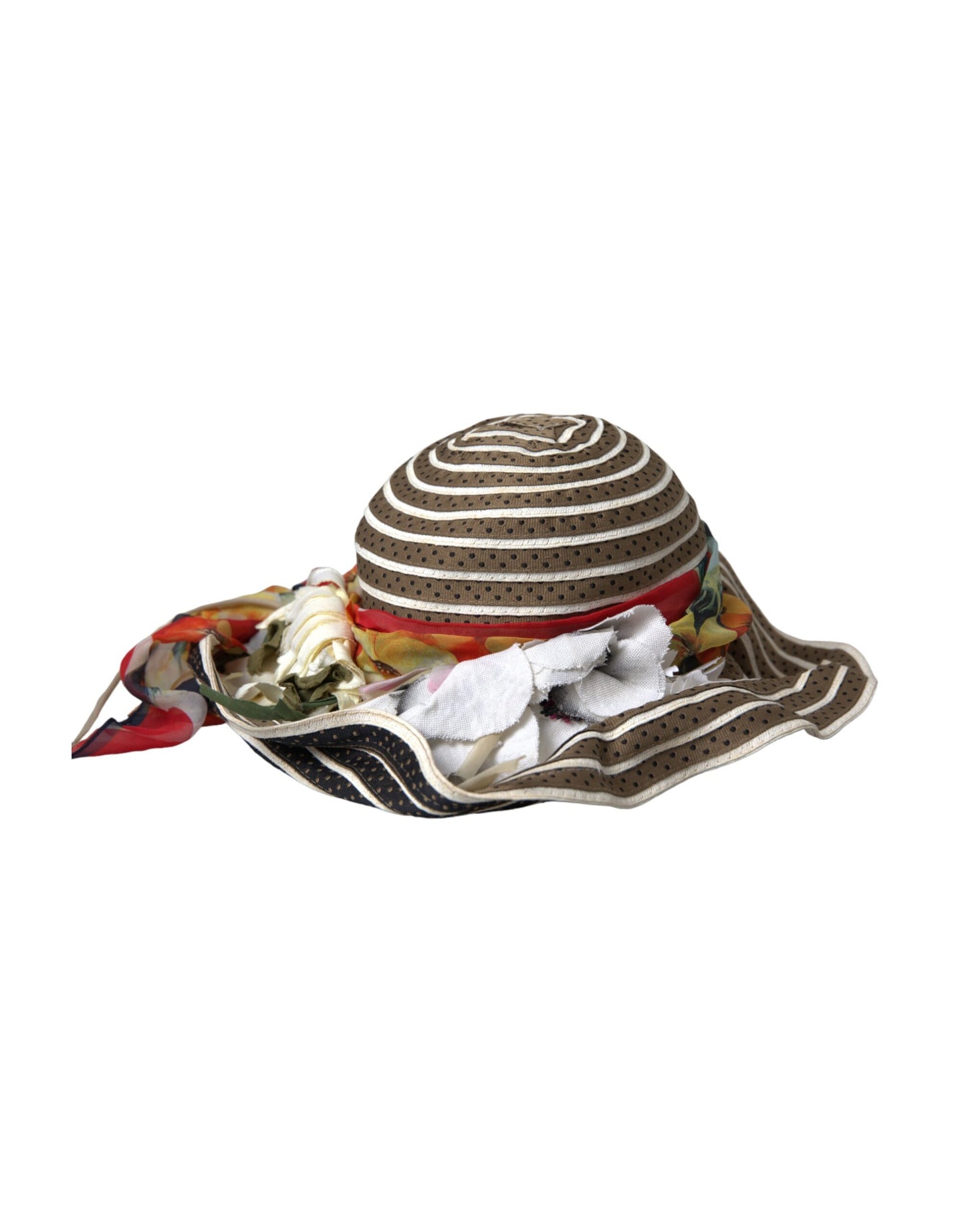 Chapeau souple à large bord fantaisie multicolore Dolce &amp; Gabbana