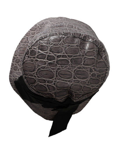 Bob en cuir à motifs noir et gris Dolce &amp; Gabbana
