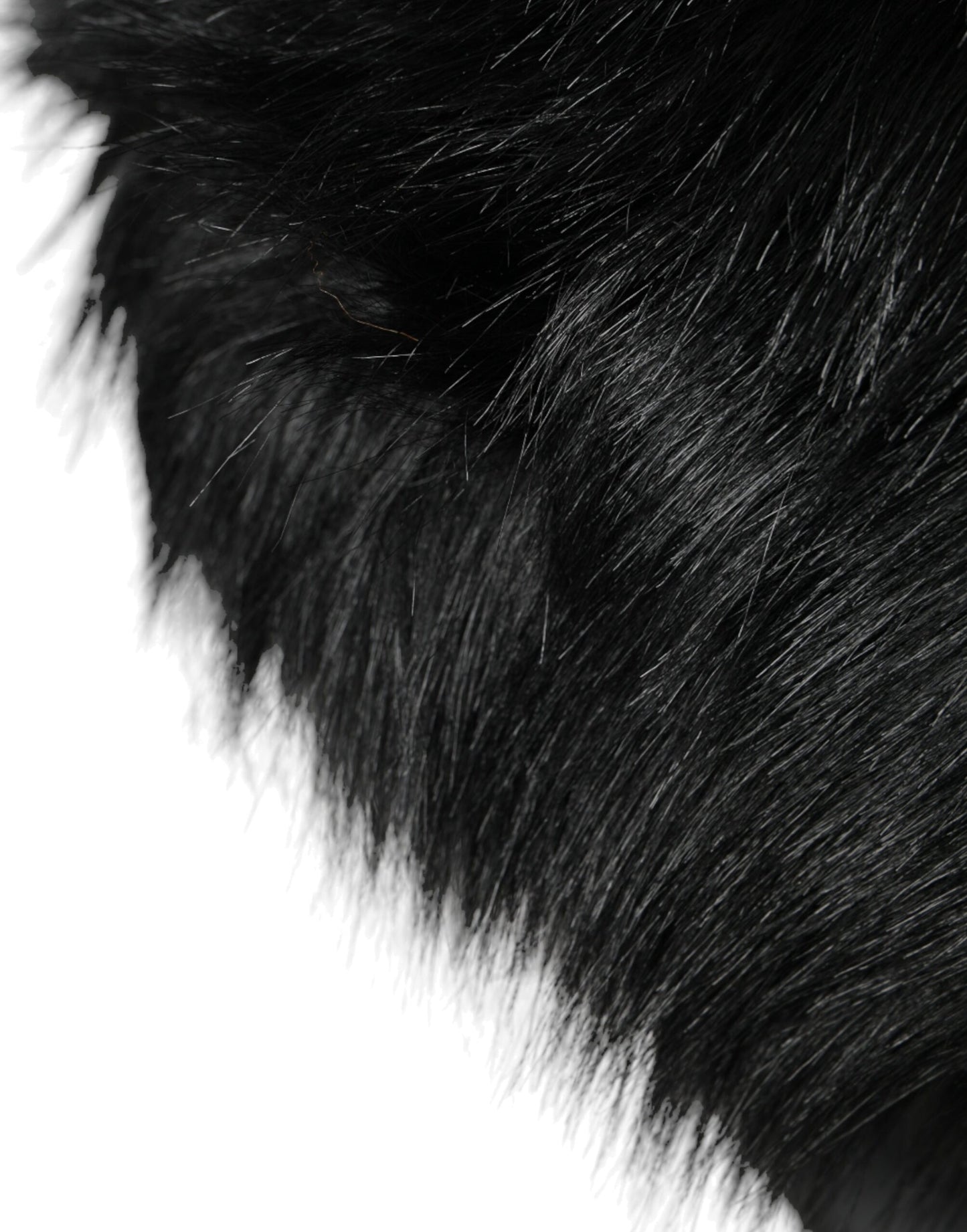 Bob en fausse fourrure noire Dolce &amp; Gabbana pour femme