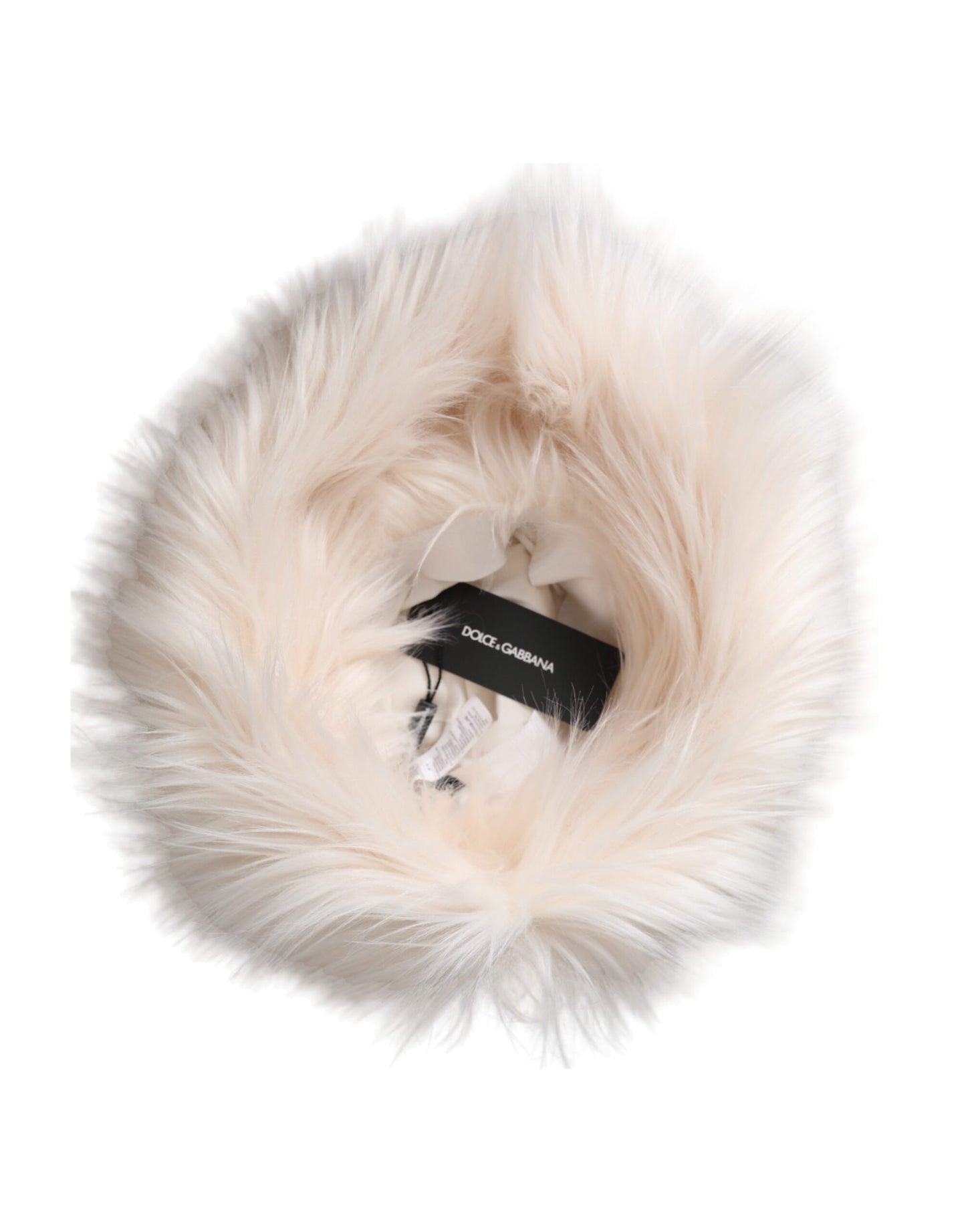 Bob Dolce &amp; Gabbana en fourrure acrylique blanche pour femme