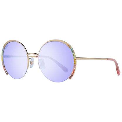 Lunettes de soleil Swarovski dorées pour femmes