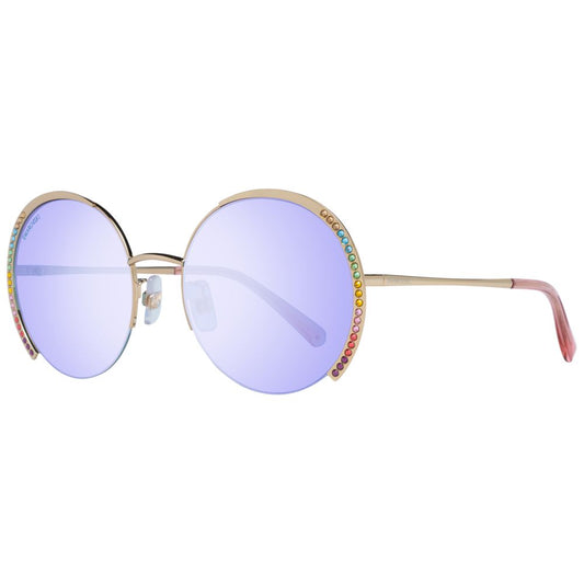 Lunettes de soleil Swarovski dorées pour femmes