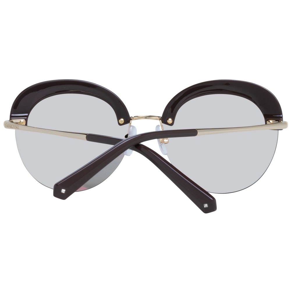 Lunettes de soleil Swarovski dorées pour femmes