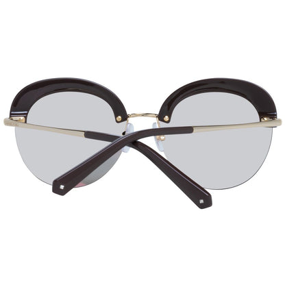 Lunettes de soleil Swarovski dorées pour femmes
