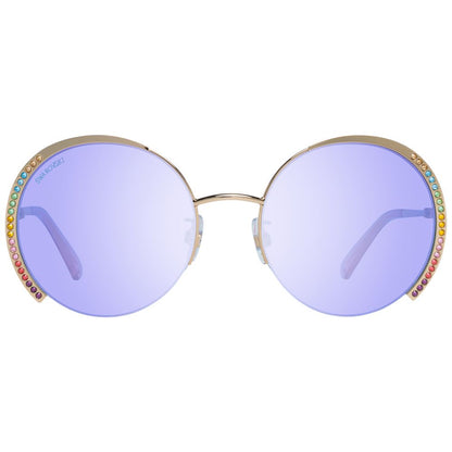 Lunettes de soleil Swarovski dorées pour femmes