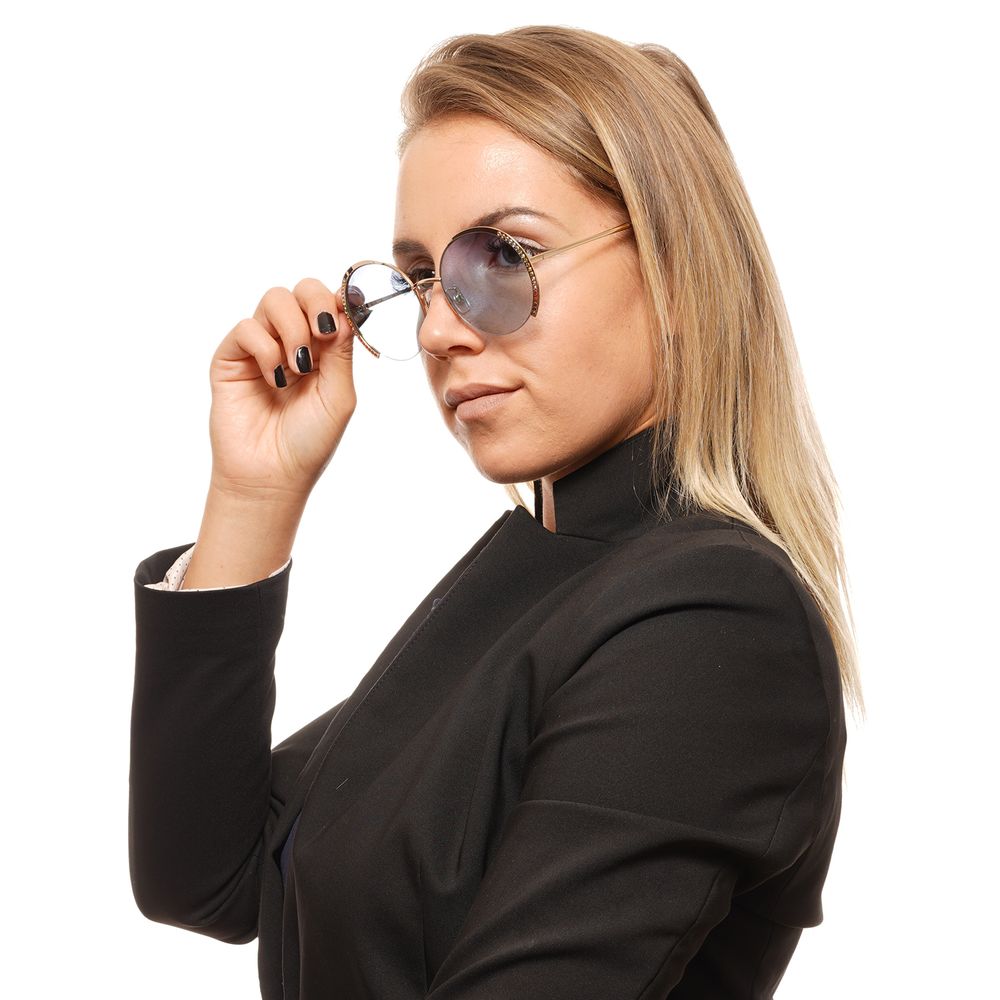 Lunettes de soleil Swarovski dorées pour femmes