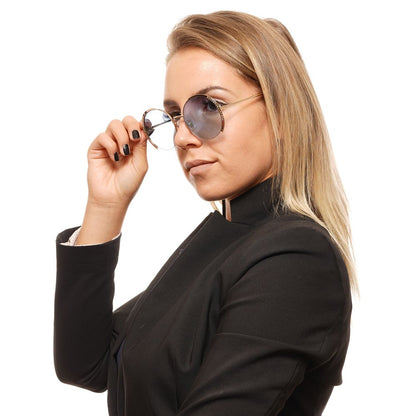 Lunettes de soleil Swarovski dorées pour femmes